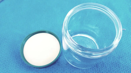Straight Round Sided Leak Proof Jar with Plastic Lid 3.5 X 3 In Lot of 6 - Specimen Container
