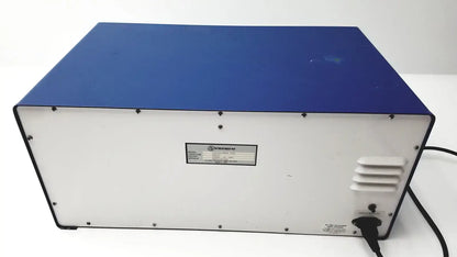 Back side of stratagene uv stratalinker 2400 uv crosslinker in blue and white used medical equipment for sale