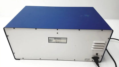 Back side of stratagene uv stratalinker 2400 uv crosslinker in blue and white used medical equipment for sale
