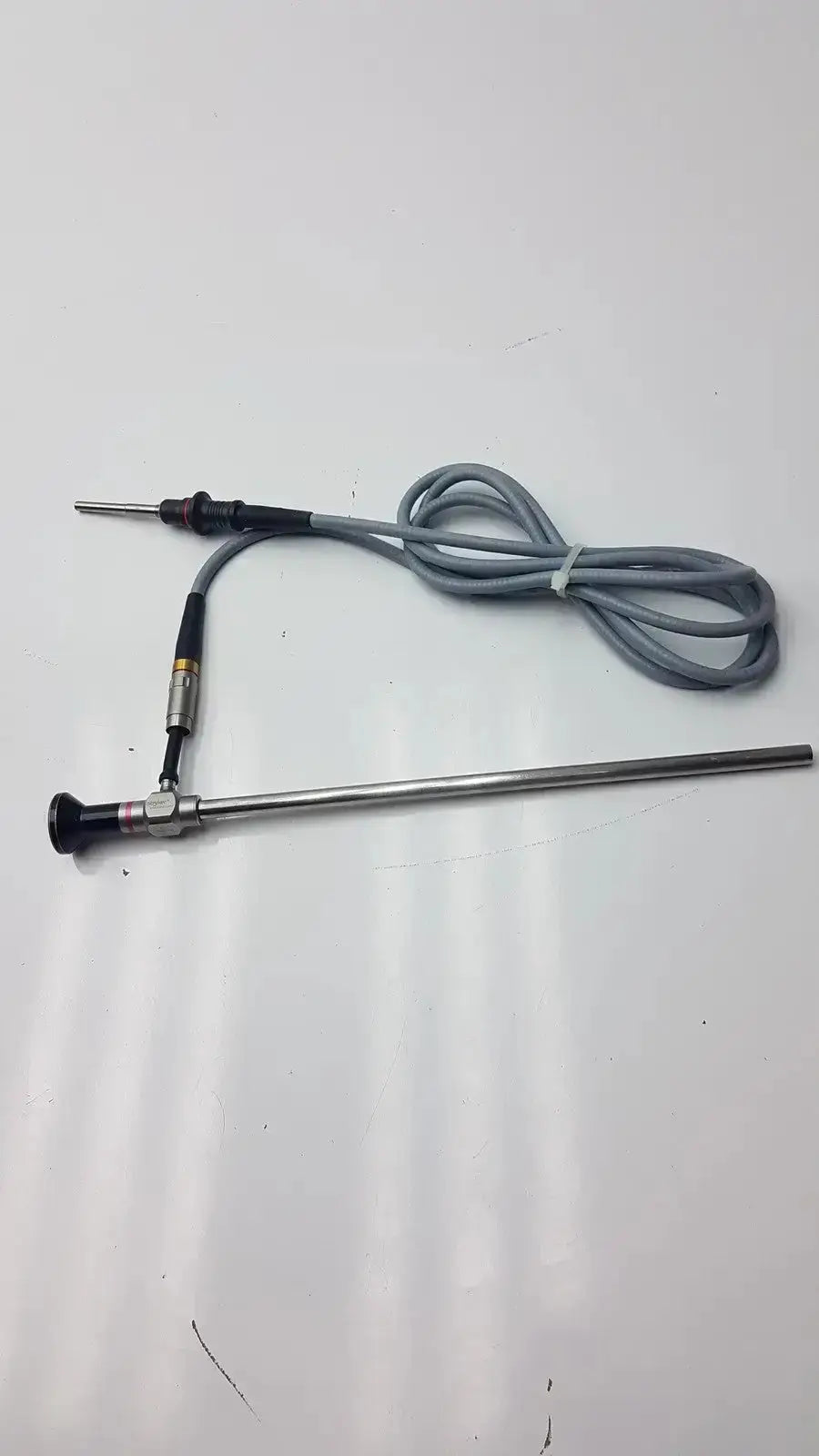 Gray-coated autoclavable laparoscope with metallic shaft and black handle olumpus germany a3293 by stryker