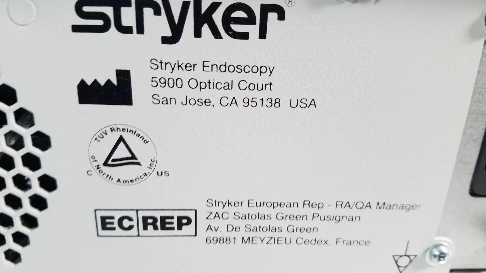 Stryker 0240050988 SDC Ultra HD Image Information Management System