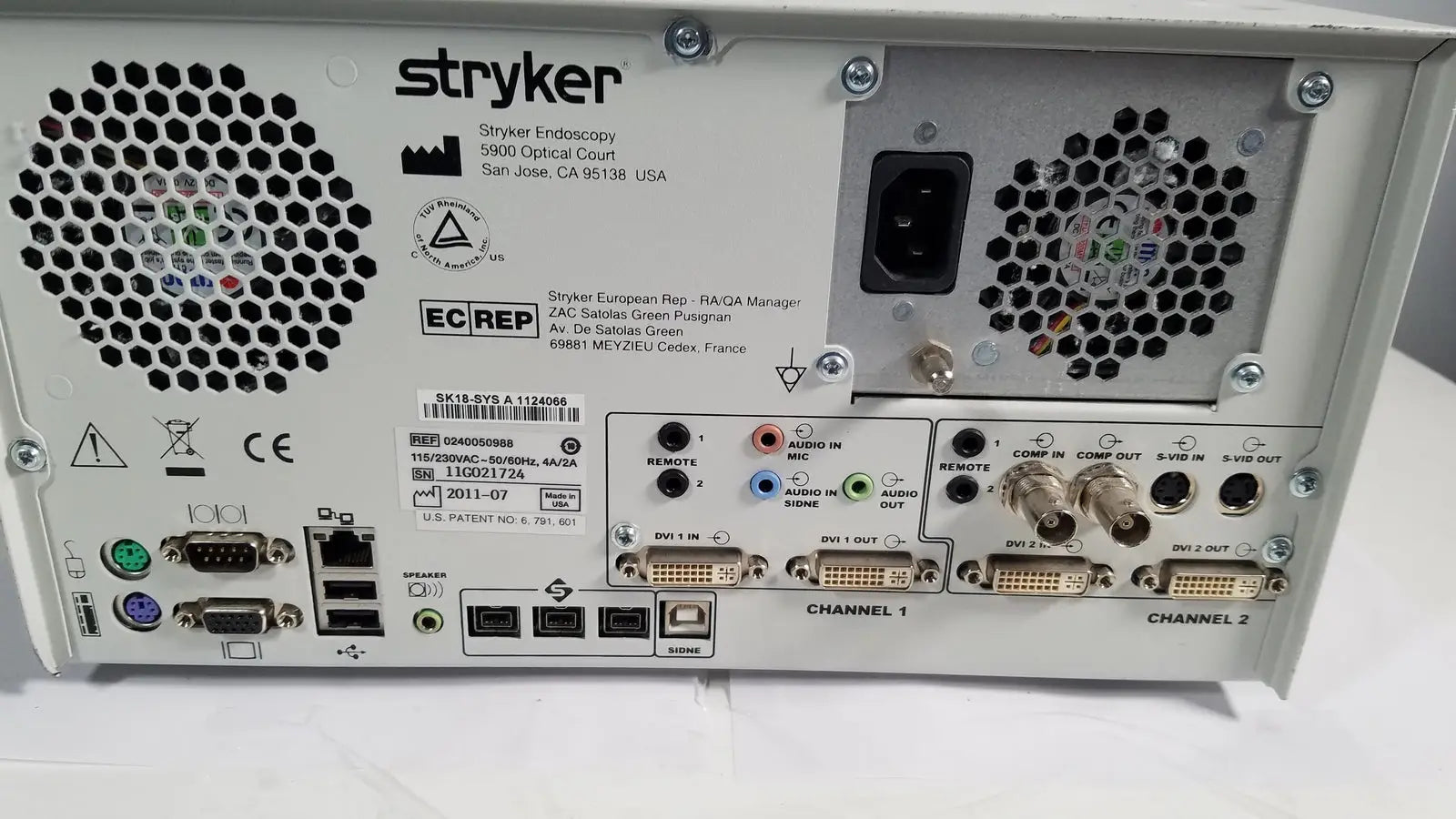 Stryker 0240050988 SDC Ultra HD Image Information Management System