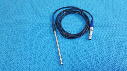 Stryker 0406-650-400 sterilization box with black cable and blue connector electrode probe for reuse medical equipment