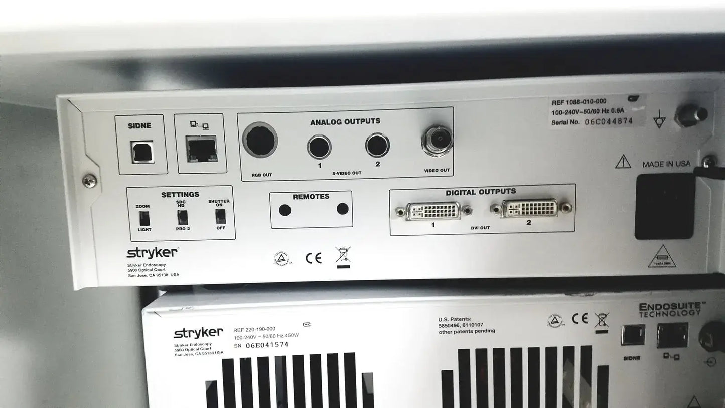 Stryker 21’’ Visionelect Falt Panel Monitor With High Defination Camera 1188 HD - Surgical Video &