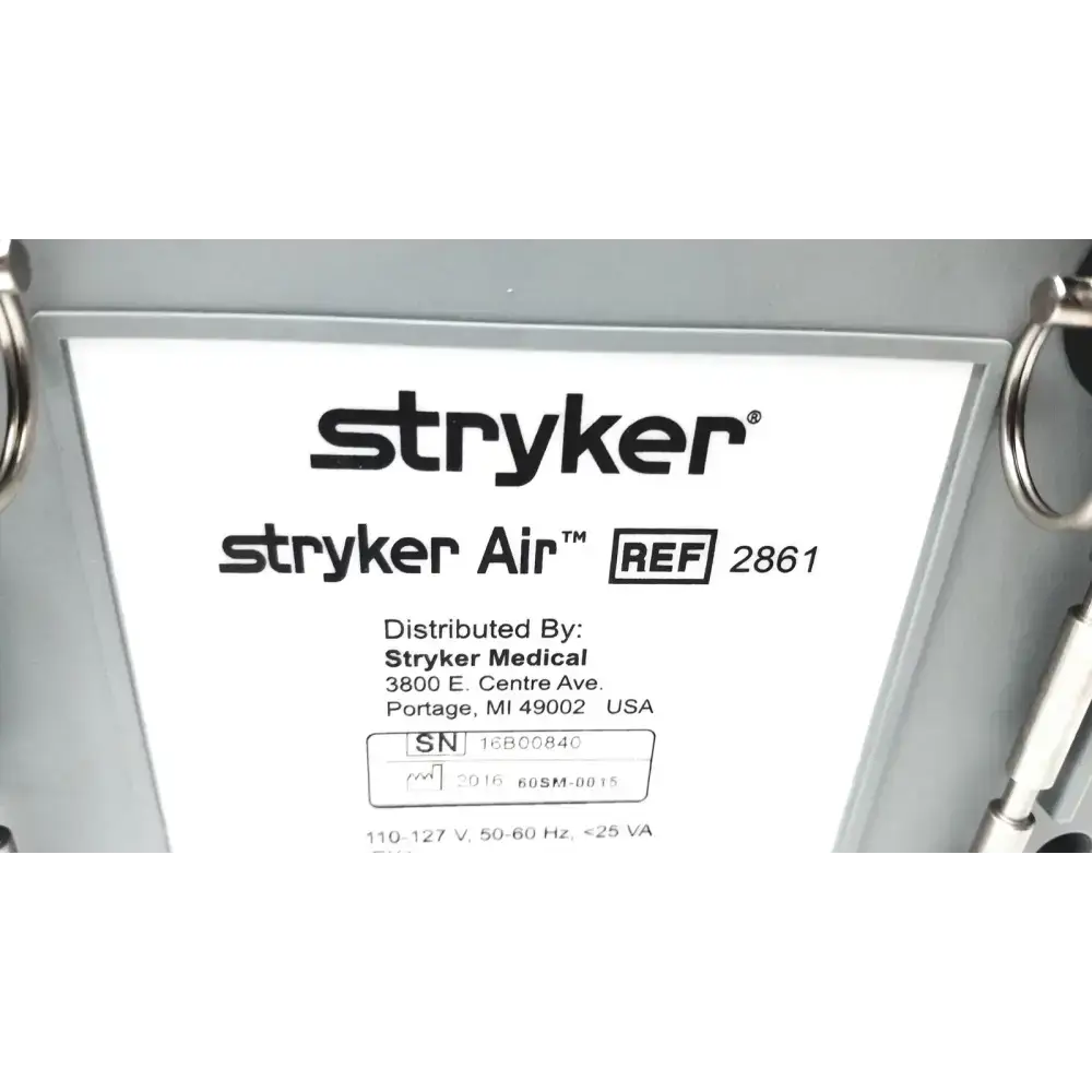 Stryker 2861 Air Pump SN-16B00840 - Medical Equipment Part