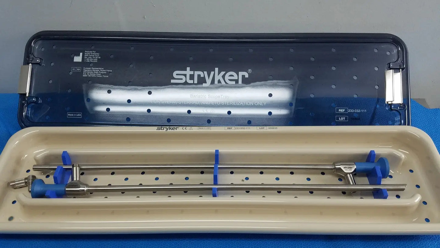 Stryker 502-210-010 Ideal Eyes 10mm 0°/10mm 30° Autoclavable 331-000-400 w/ Trey