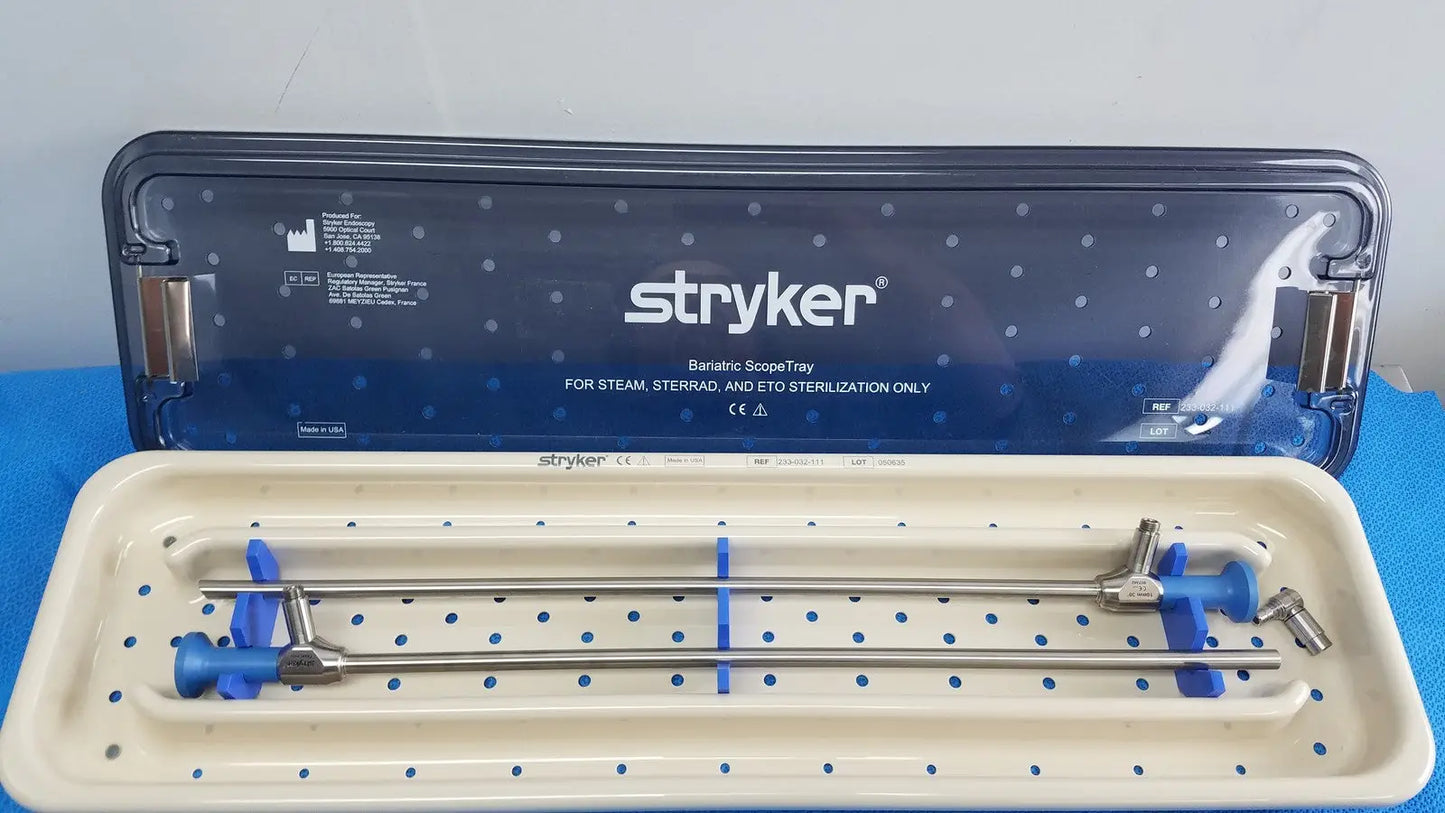 Stryker 502-210-010 Ideal Eyes 10mm 30°/10mm 0° Autoclavable with Trey