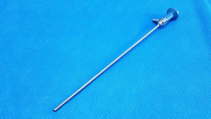 Silver stryker ideal eyes 5mm 30° autoclavable endoscope with blue-handled control knob for reuse medical equipment