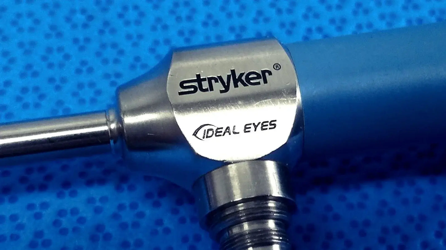 Silver metallic stryker ideal eyes 5mm 30° autoclavable endoscope with blue handle for reuse medical equipment