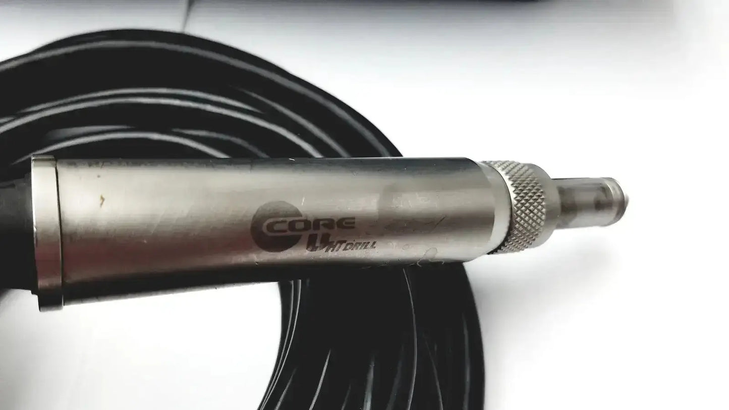 Silver metallic cylindrical sensor with knurled threaded end and black cable for stryker 5400-277 core sterilization case