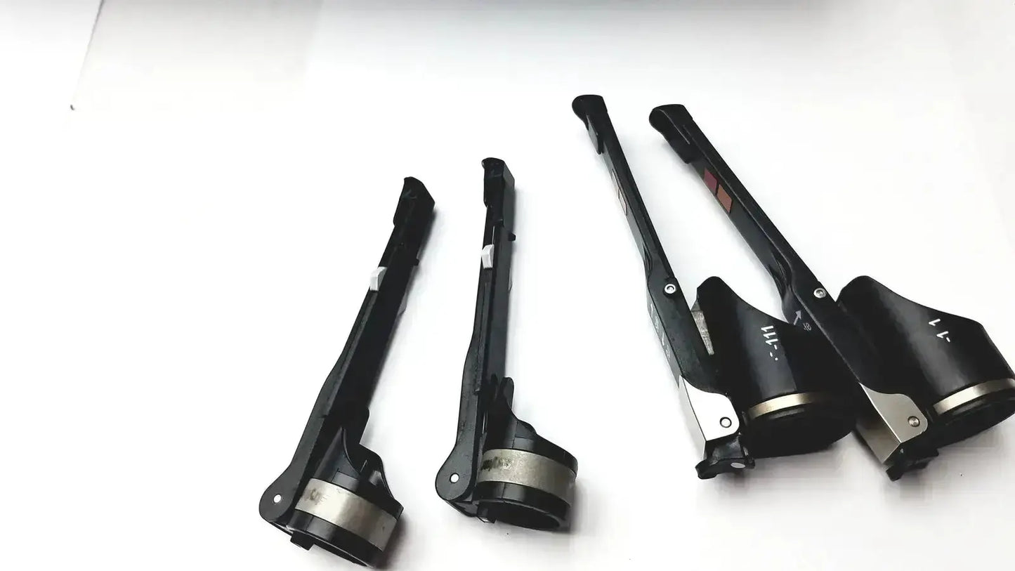 Black plastic and metal hand-held vacuum cleaner attachments with silver accents in stryker 5400-277 core sterilization case