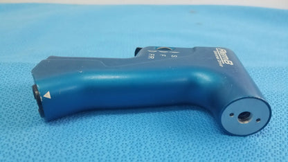 Blue renz textured surgical instrument handle with labeled controls for stryker 6400-099 reuse medical equipment