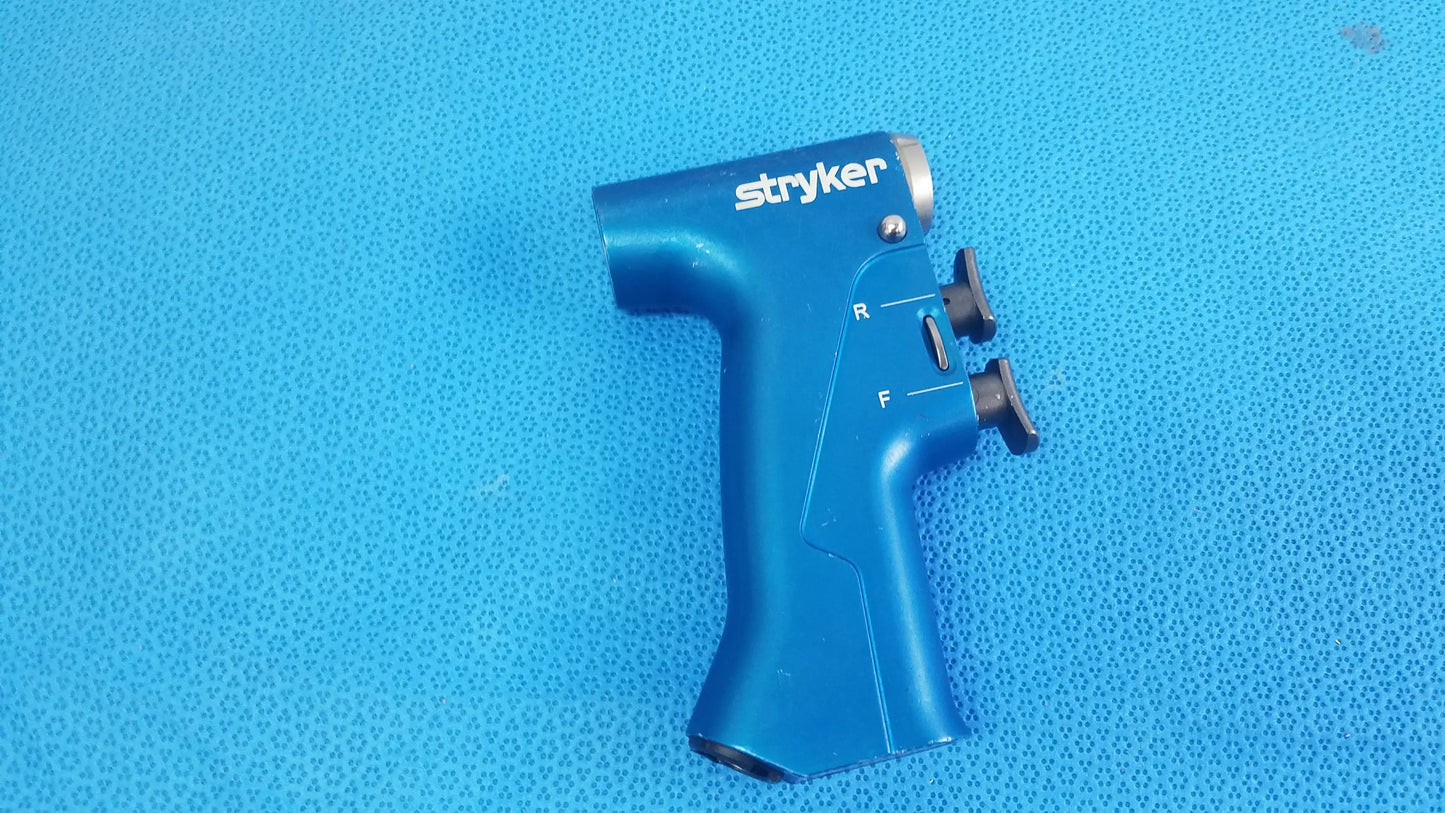 Stryker 6400-099 RemB universal driver in blue with black adjustment knobs and white branding used in medical equipment