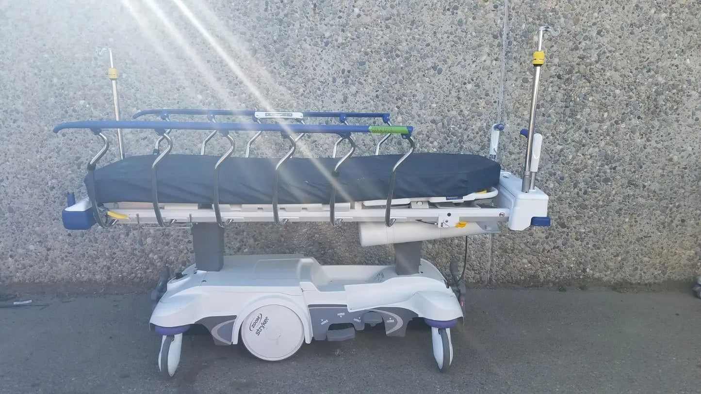 Stryker Big Wheel ZOOM Glideaway Stretcher Gurney w/ Power Back & Knee Lift
