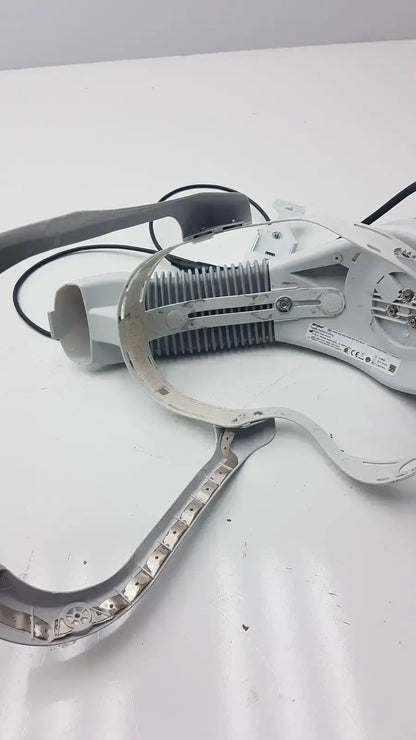 White plastic and metal hair dryer with gray handle and visible internal components for stryker flyte helmet ref 0408-600-000
