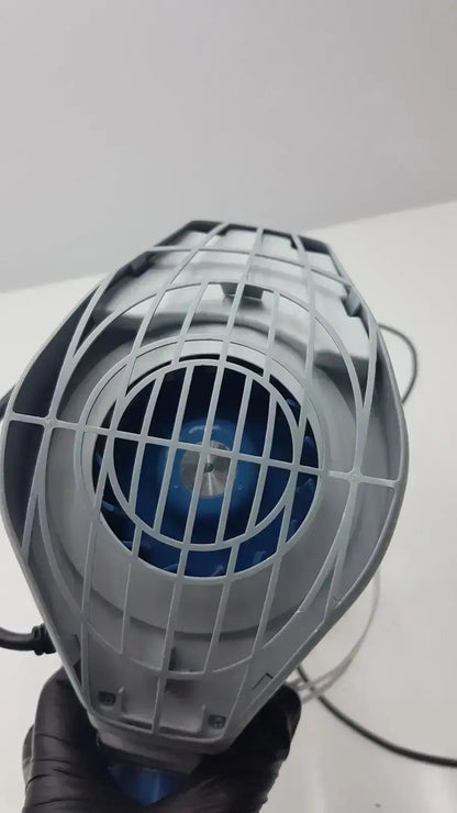 Gray plastic fan with blue motor and protective wire grid in stryker flyte helmet ref 0408-600-000 accessory