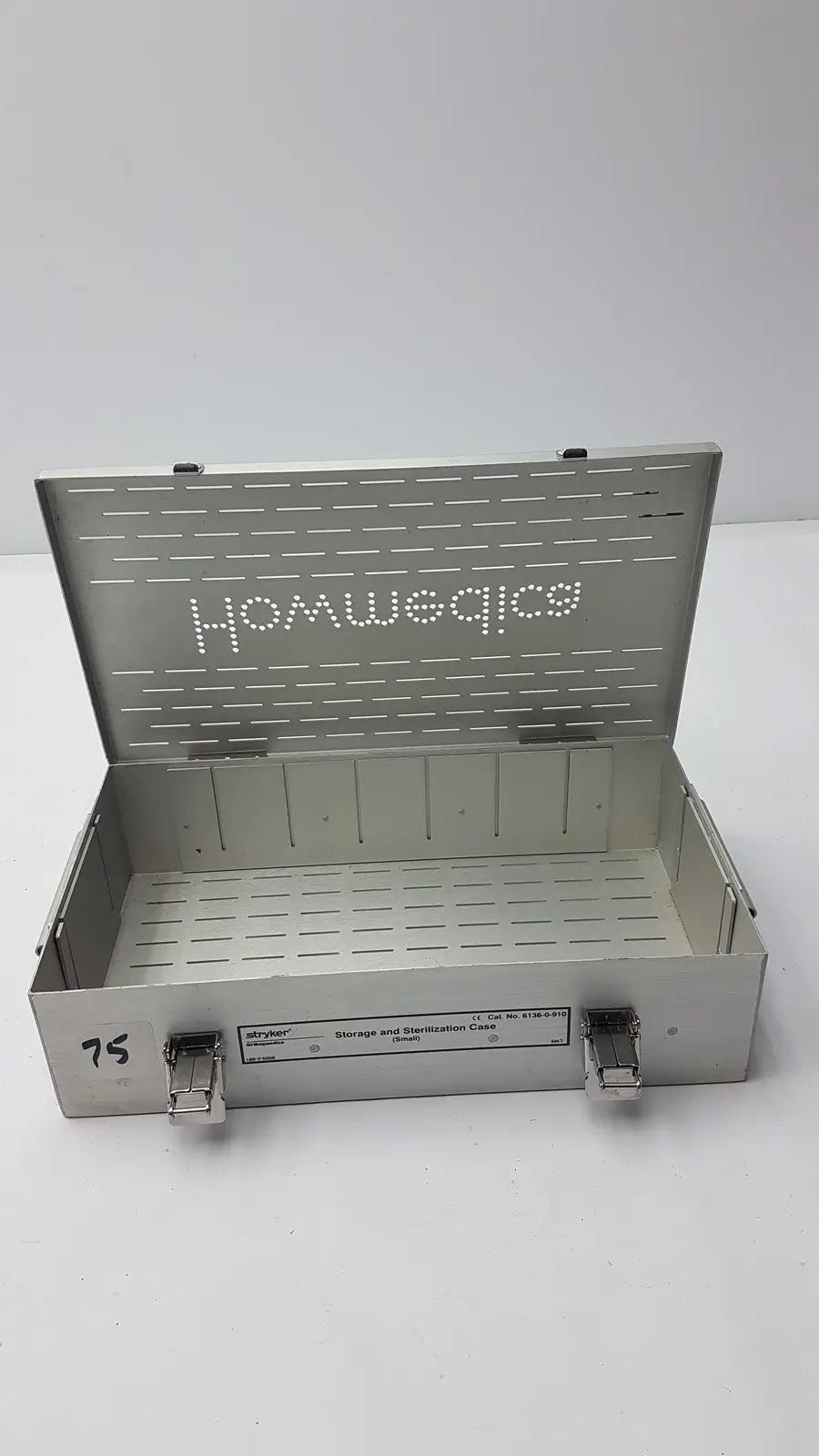 Stryker Howmedica Instrument Storage Sterilization Tray Case 6136-0-910