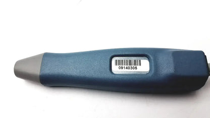 Blue and gray handheld summiit liifedop abi l250 vascular system device with barcode label for vascular assessment