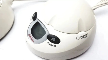 White sunbeam electric kettle with digital display and preheat button for sunbeam blanket controller l78-dd2d style 85kqp