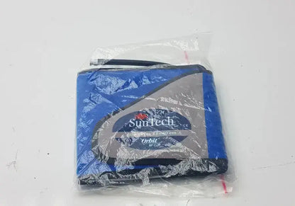 Blue and gray suntech abpm cuff adult plus range 33-40 cm packaged in clear plastic for ambulatory use
