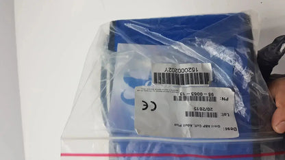 Blue plastic bag containing suntech abpm cuff adult plus medical device labeled oren apb curl adult plus size 33-40 cm