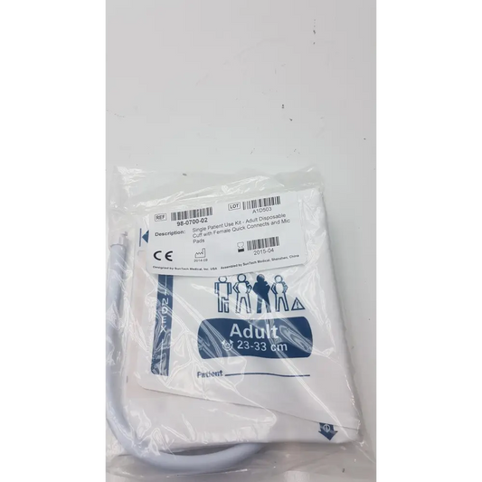 SunTech Medical Single Patient Use Kit Disposable Blood Pressure Cuff 98-0700-02