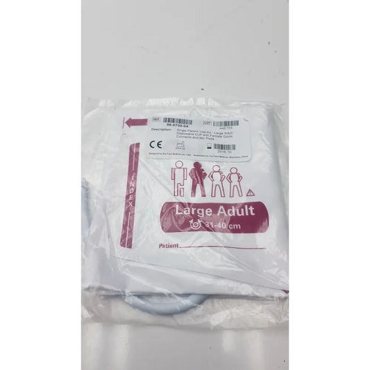 SunTech Medical Single Patient Use Kit Disposable Blood Pressure Cuff 98-0700-04