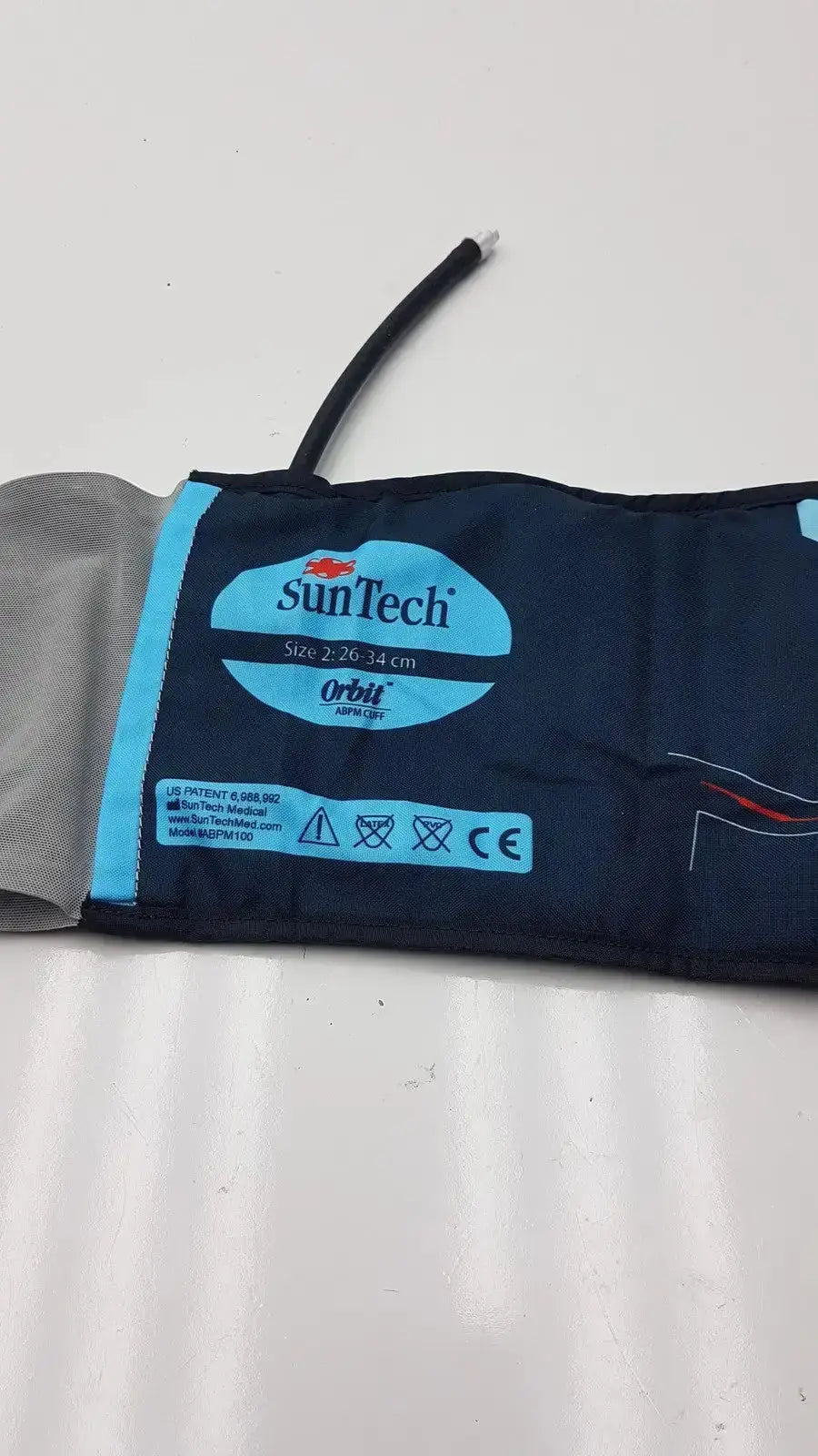 Blue and gray SunTech Orbit ABPM orbit abpm cuff size 2 for blood pressure measurement 26-34 cm arm circumference