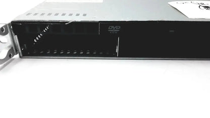 Black dvd drive with silver metal casing and dvd logo on front panel for supermicro 5015b-mt super server