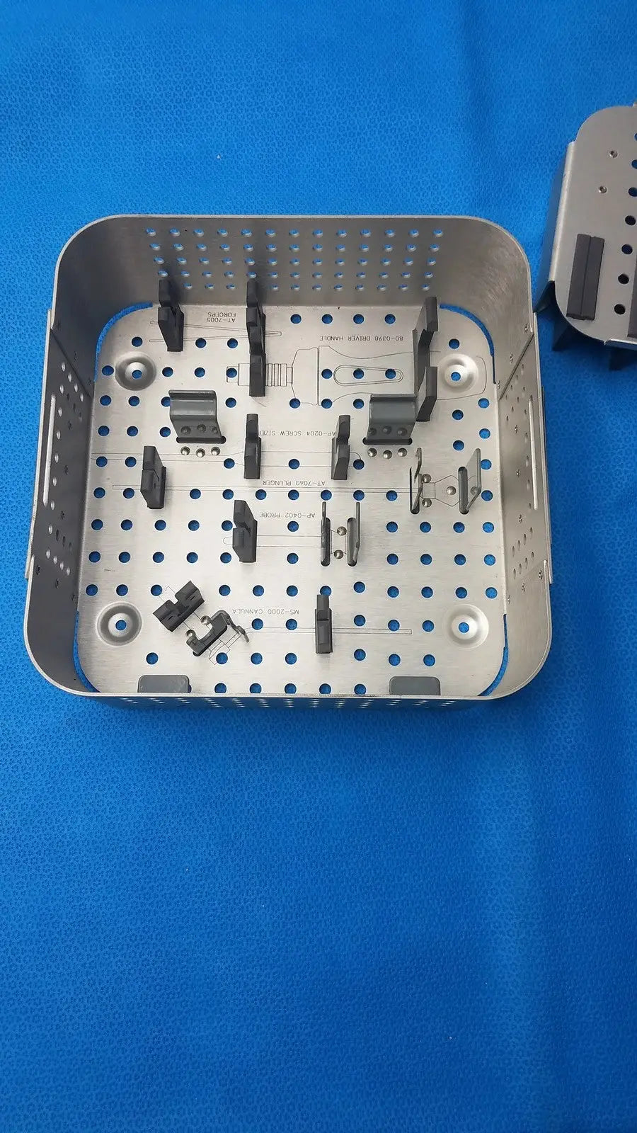 Surgical Orthopedic Sterilization Tray – Stainless Steel Only Used