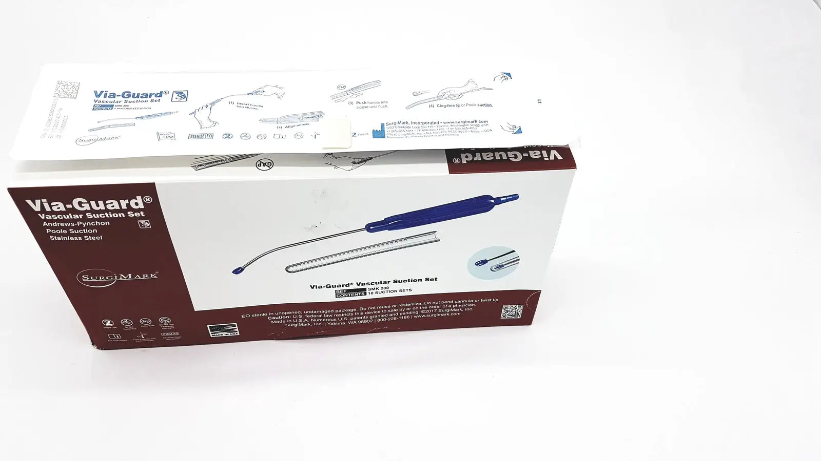 SurgiMark Via-Guard Suction Set SMK 200 Each box has 10 Suction