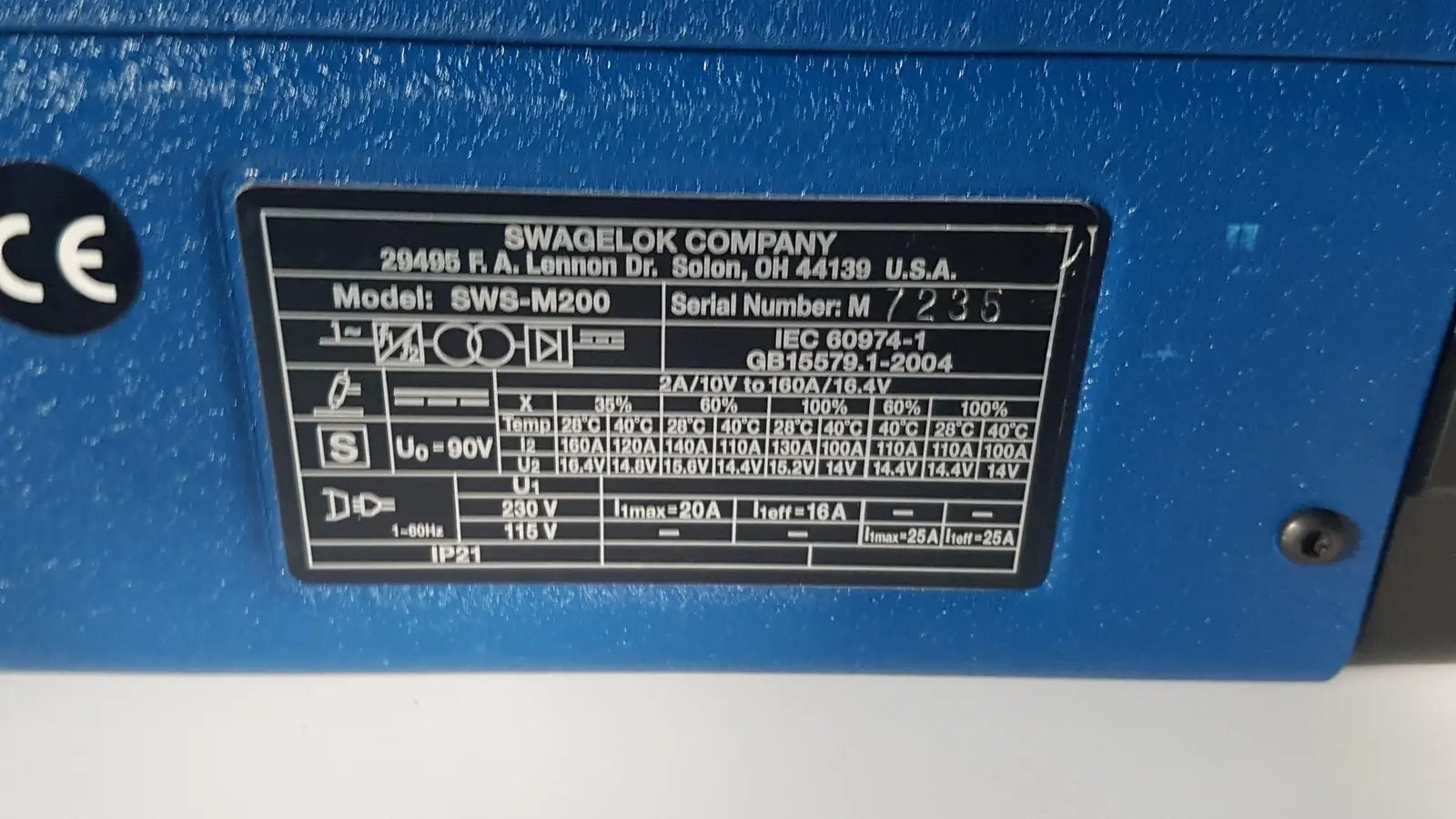 Swagelok M200 Welding System SWS-M200 - Orbital