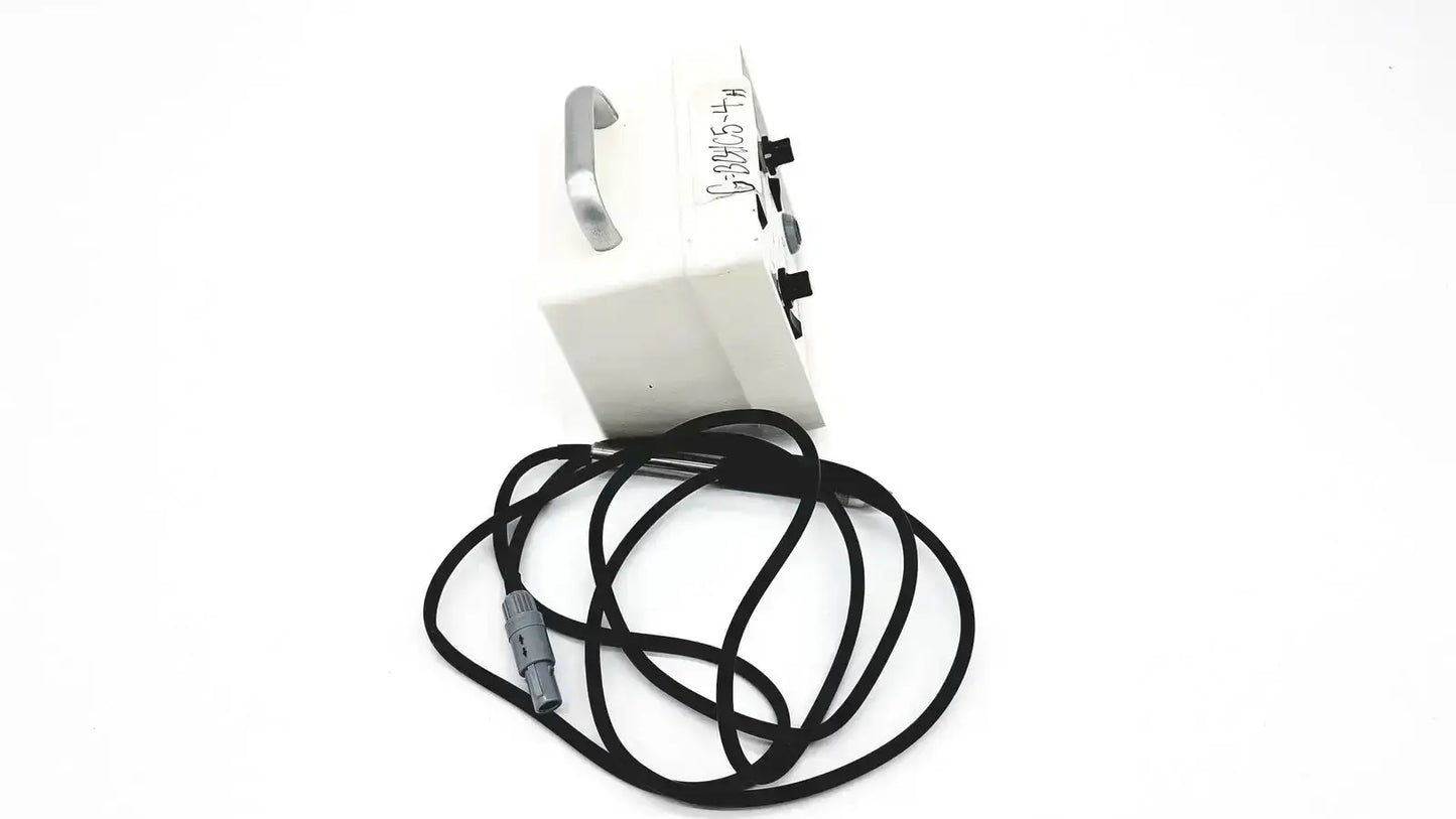 White rectangular sybron analytic system b dental endo heat source model 1005 with silver handle and black coiled cable