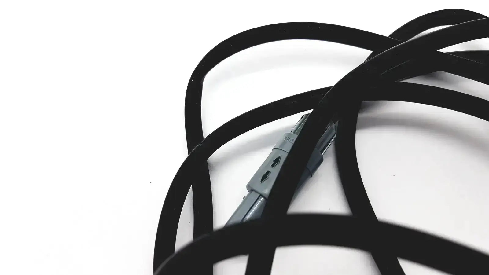 Black coiled cable with gray connector featuring directional arrows for sybron analytic system b dental endo heat source model 1005