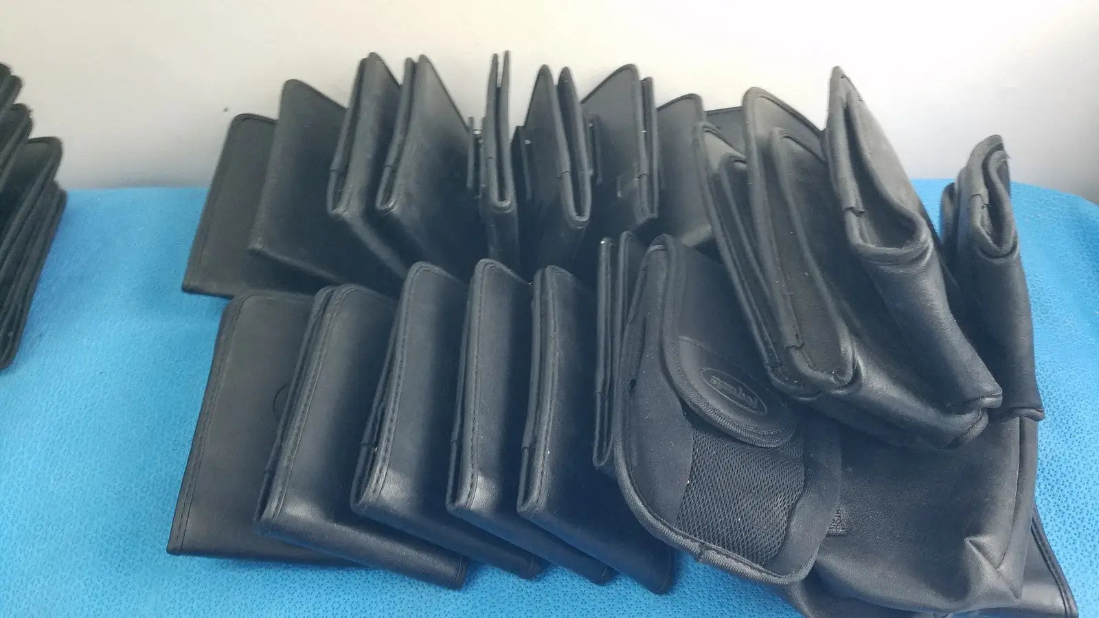 Symbol Motorola Leather Pouch Holster Case With Belt Clip - Lot of 42