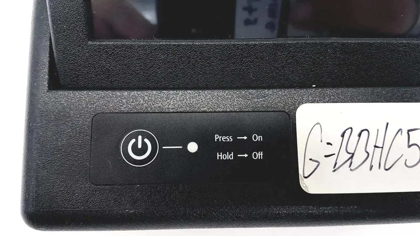 Black plastic tableau td3 forensic imager td3-b with power button labeled press on and hold off for secure operation