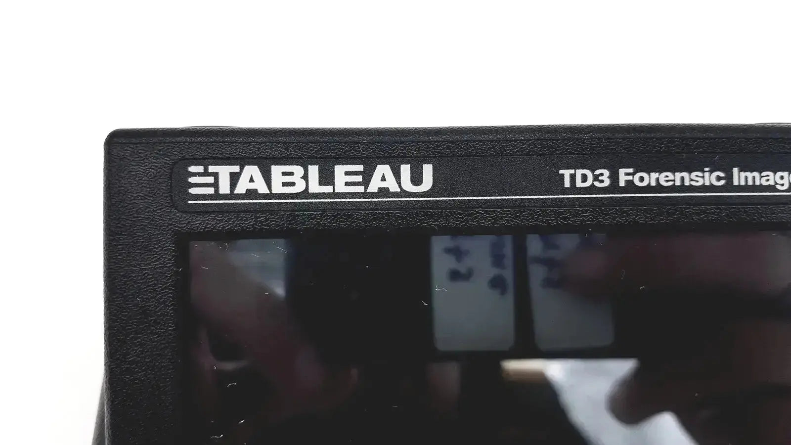 Black tableau td3 forensic imager td3-b with matte finish and white lettering on top edge for data acquisition