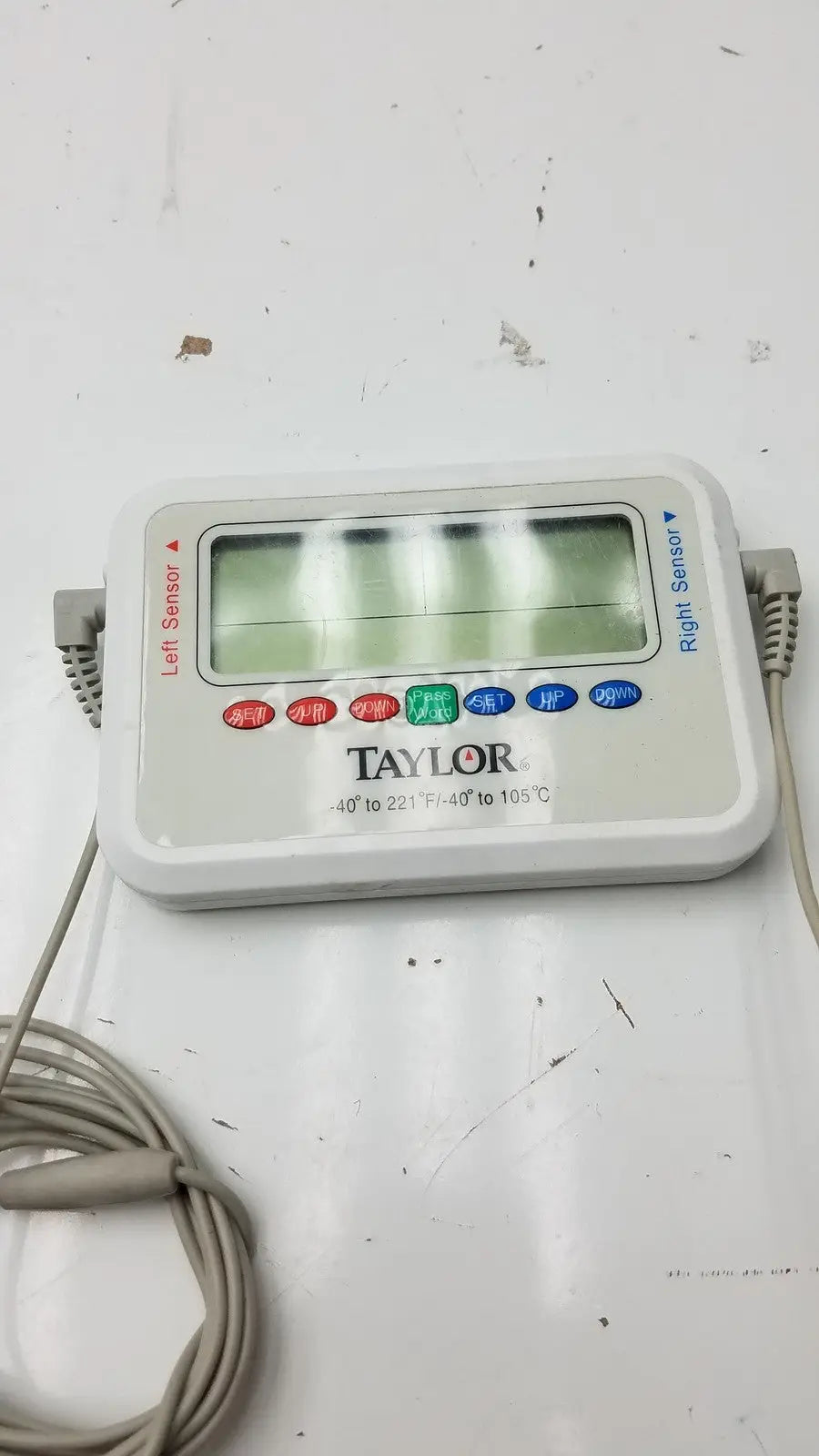 Taylor (-40°to 221 °F-40° to 105 °C) Recording Thermometer With Dual Probes