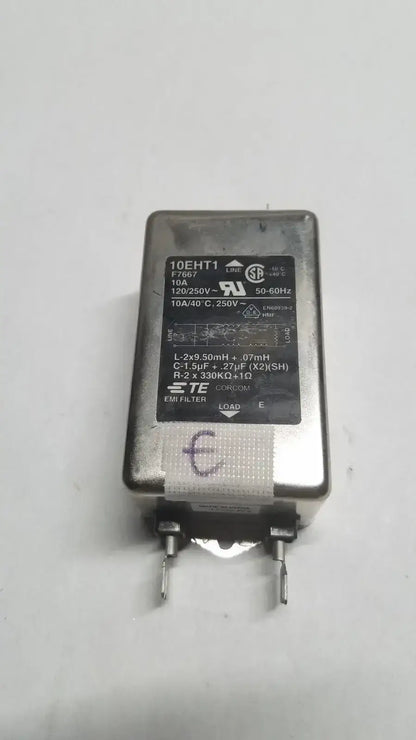 TE CONNECTIVITY 10EHT1 F7667 10 A 120 250 Volt EMI Filter AMP