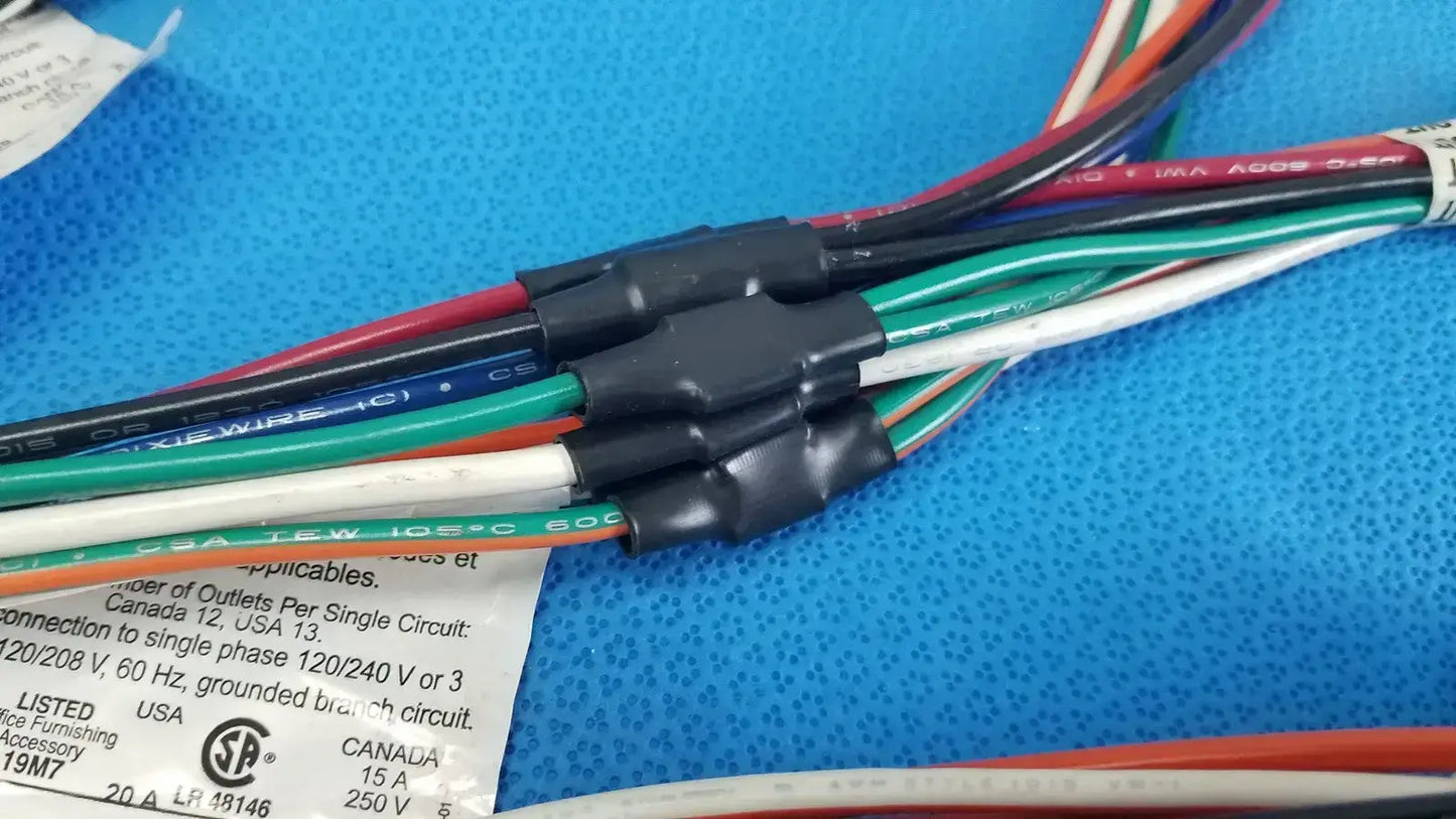 Teknion ES8T66A 8-Wire Circuit Power Harness Office Cubicle Wiring