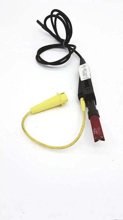 Tektronix black and red test probe with yellow insulated cables rated 3000 volts peak max and 2100 volts rms max untested