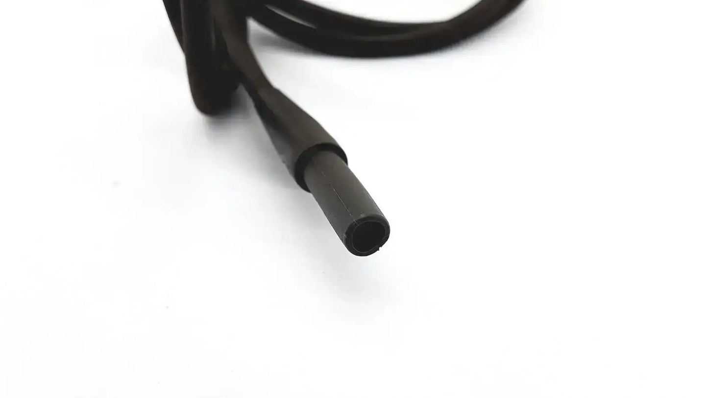 Black coiled cable with matte-finished connector for tektronix 3000 volts peak max and 2100 volts rms max untested product