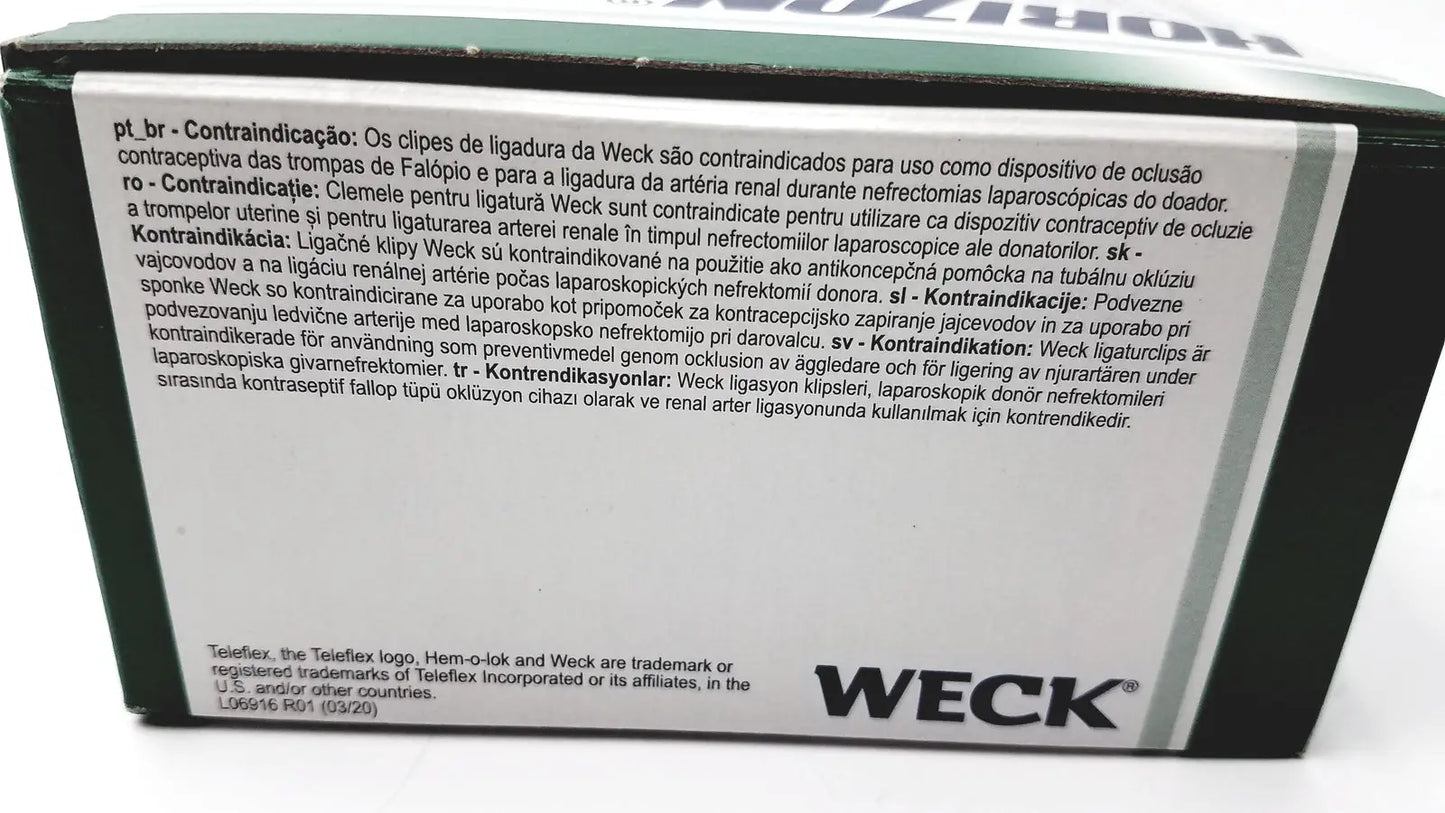 Teleflex Weck 003200 Horizon Ligating Clips Medium-Large