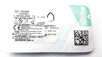 Teleflex Weck 003200 Horizon Ligating Clips Medium-Large