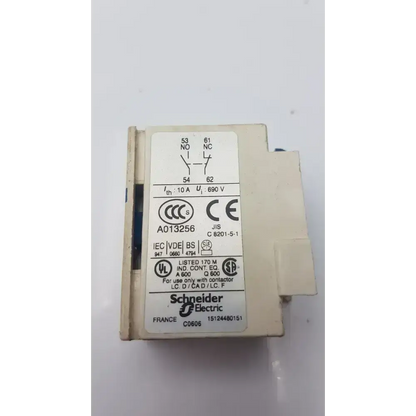 Telemecanique Schneider Electric A013256 Auxiliary Switch Block