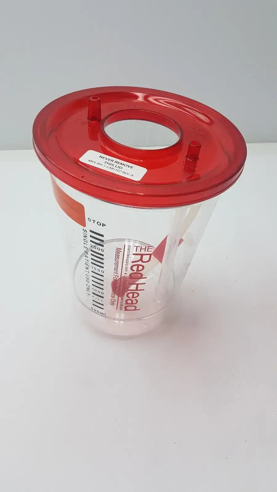 The Red Head Measurement for Reference Only 500 - 2000 ml - Battery Charger