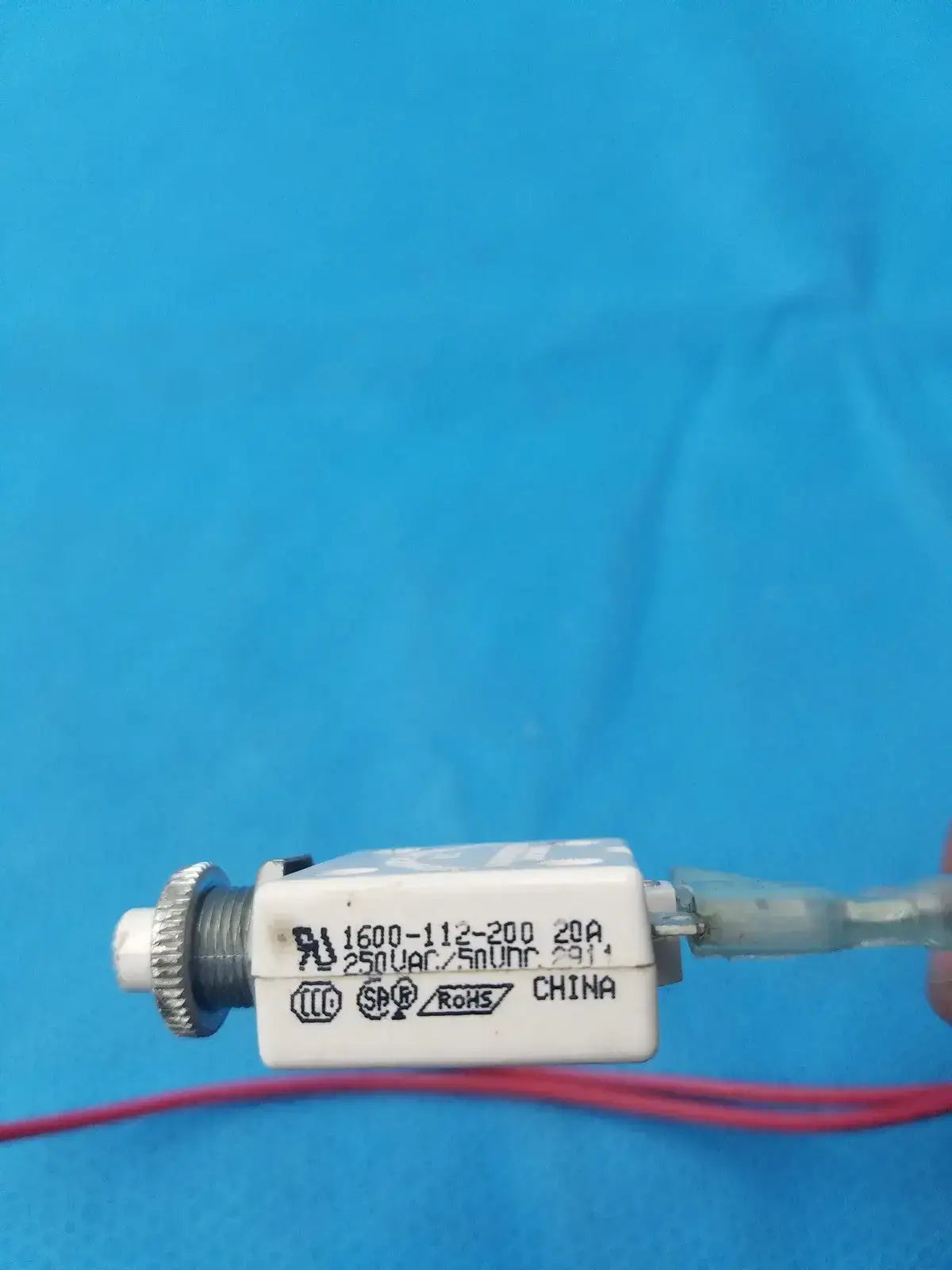 Thermal Circuit Breaker Push Button Reset 20A 250VAC 50VDC Ignition