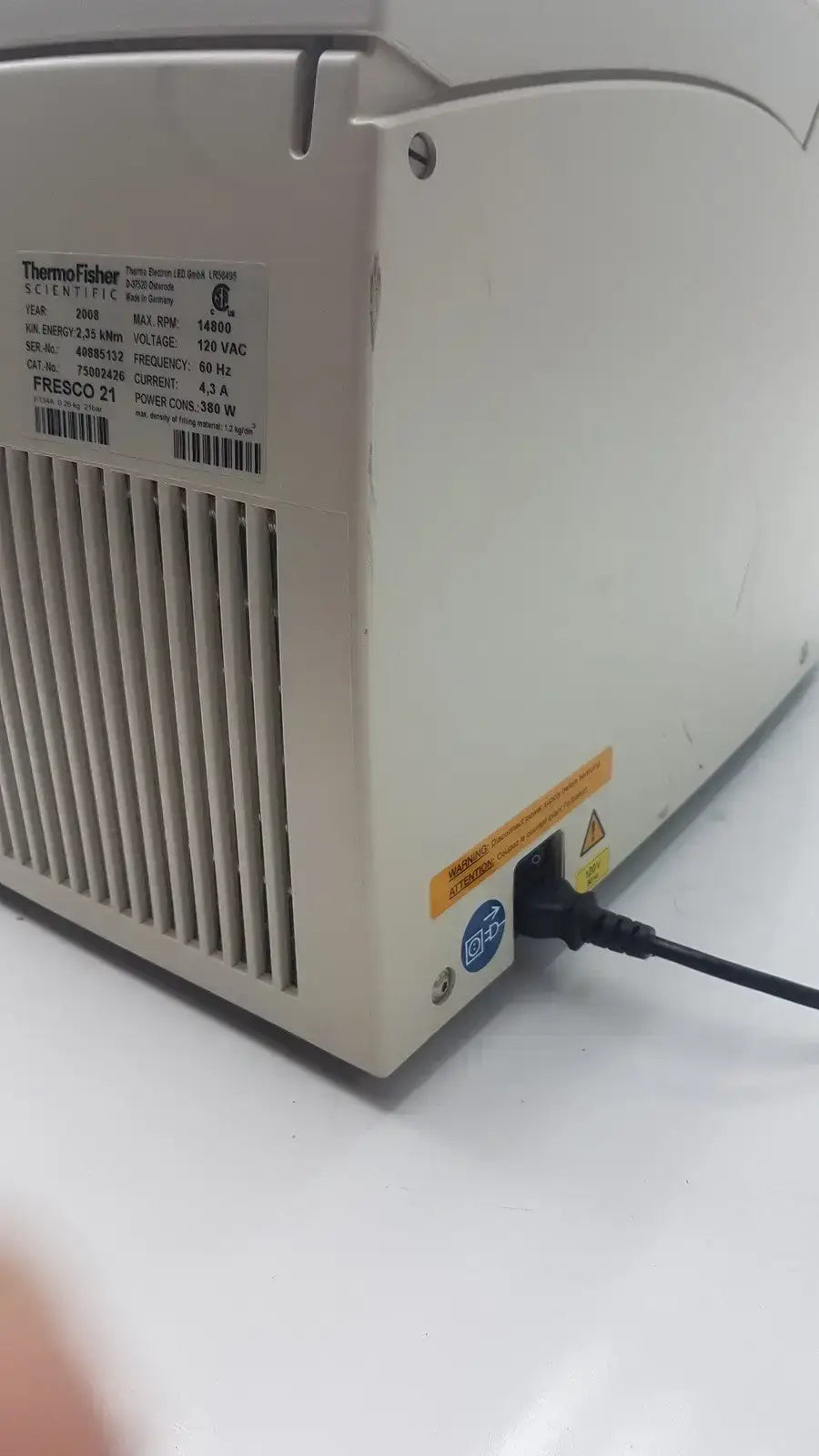 Thermo Scientific Heraeus Fresco 21 Refrigerated Centriifuge Microcentriifuge - Microcentrifuge