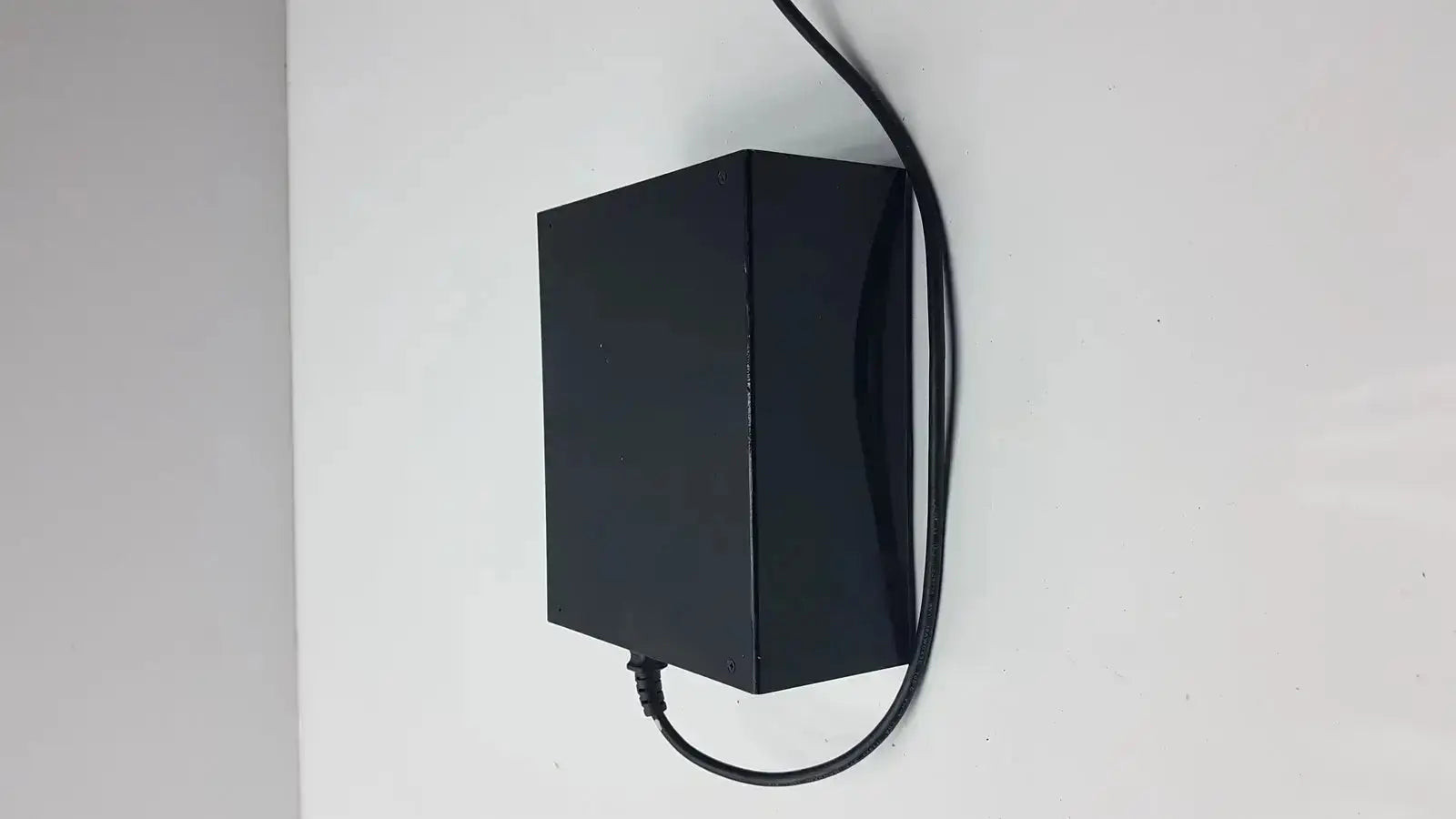 Black rectangular power adapter with coiled cable for thermo scientific miran sapphire charger model 5025a