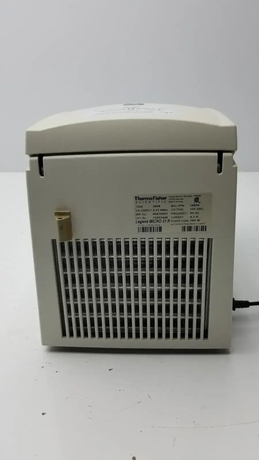 Thermo Scientific Sorvall Legend Micro 21R Refrigerated Centrifuge - Microcentrifuge